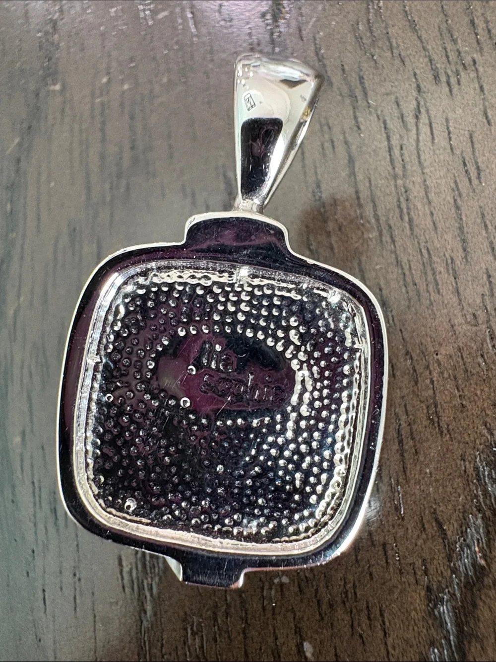Lia Sophia Black Sparkle Glass & Mother-of-Pearl Double Drop Pendant